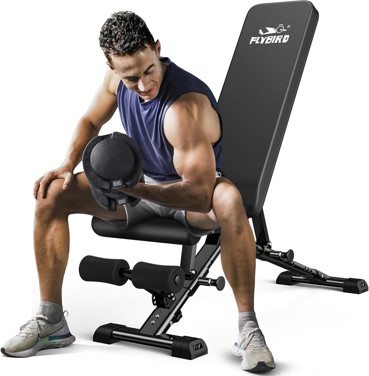 FLYBIRD Adjustable Weight Bench – New Version | Full Body Strength Training at Home