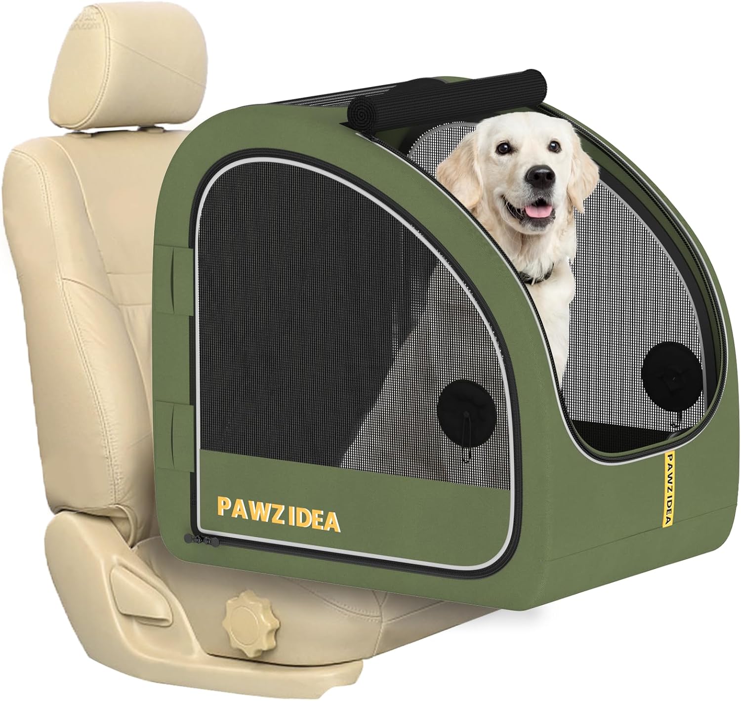 "PAWZIDEA Portable Dog Crate Review – Best Collapsible Dog Crate for Car Travel"