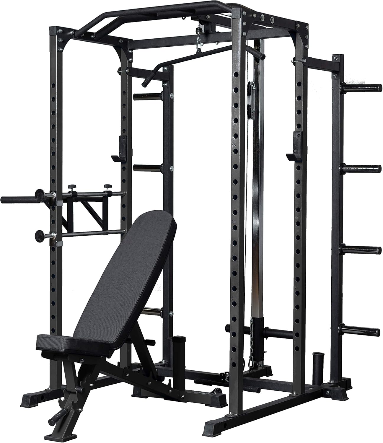 REP Fitness PR-1100 Power Rack – 700 lbs Rated Lifting Cage for Home Gym Strength Training
